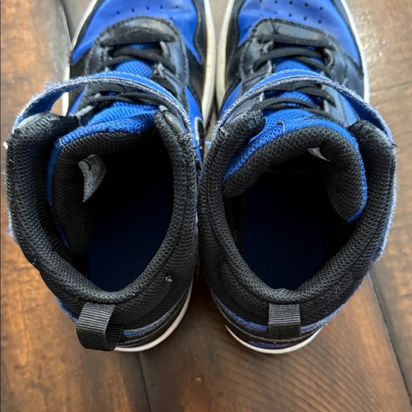 Nike Kids Black and Blue High-Top Sneakers - Picture 9 of 11